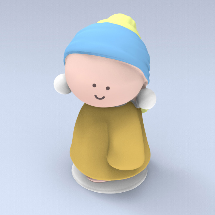 Girl With A Pearl Earring(generated by Revopoint POP)