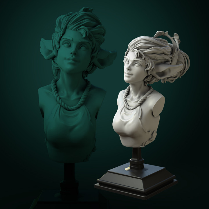 Pixie bust pre-supported image