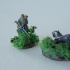 (0040) Male human half orc elf tiefling ranger with bow print image
