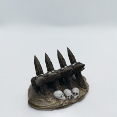 Picture of print of Skull Wood Spike Barricade (Pre-Supported)