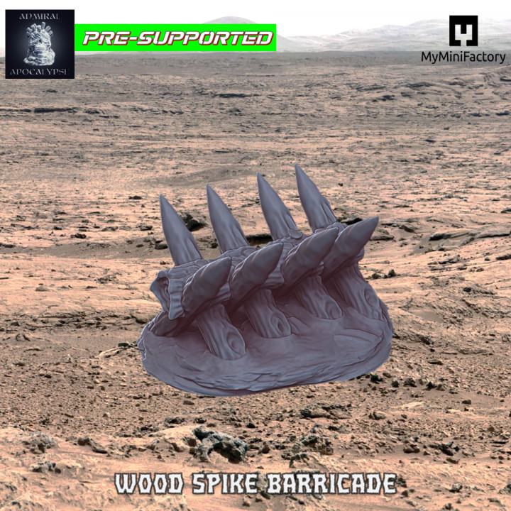 Wood Spike Barricade (Pre-Supported) image