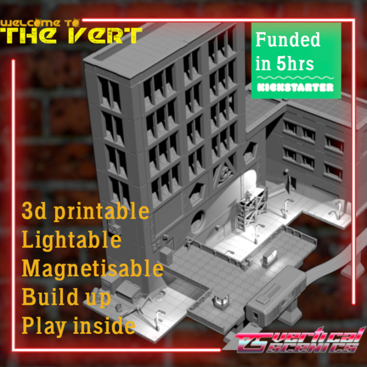 3D Printable The Vert Architects Starter Kit by Vertical Scenics