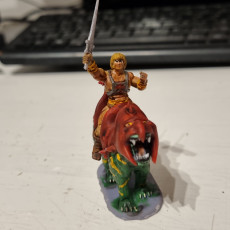 Picture of print of He-Man on Battle Cat