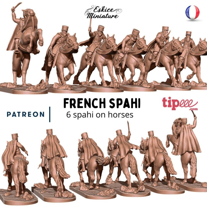 Spahi à cheval - 28mm for wargame image