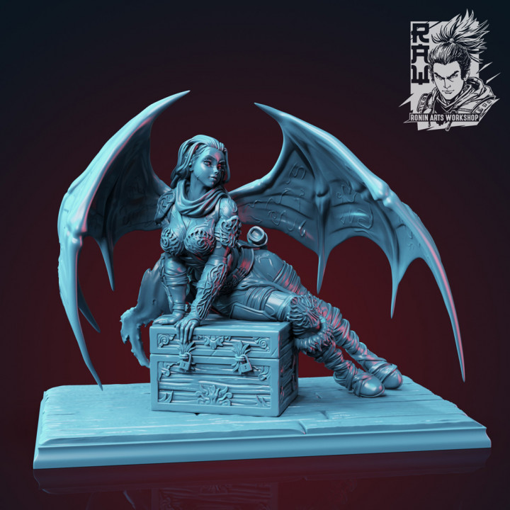 Izel The Barbarian Succubus - Pin Up, 75mm, Pre-Supported image