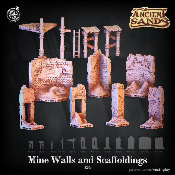 Mine Walls and Scaffoldings (Pre-Supported) image