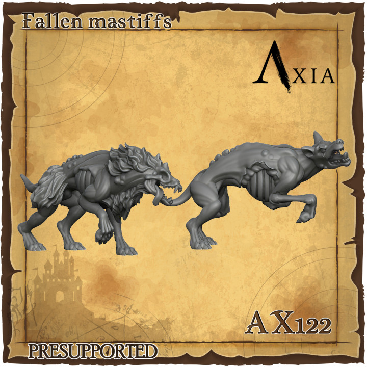 AX122 Fallen mastiffs image