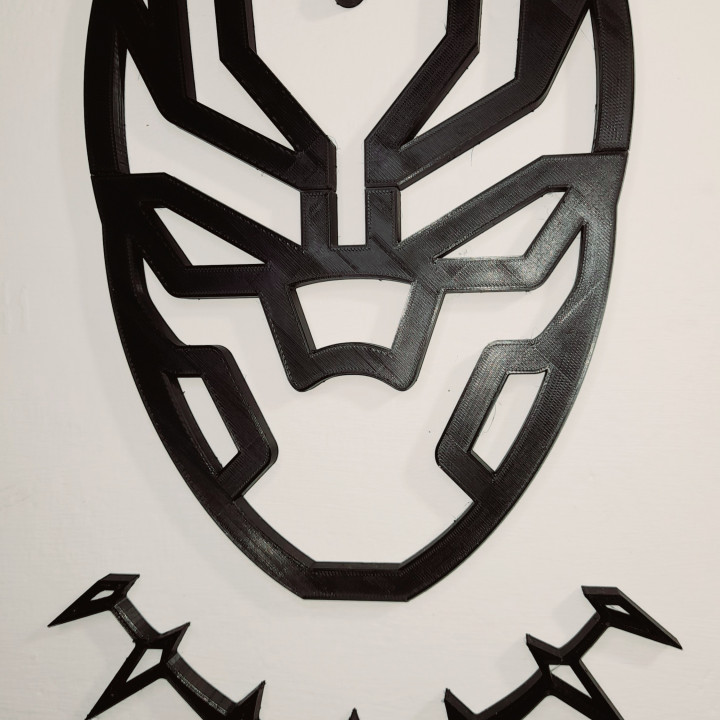 3D Printable Black Panther Wall Decor by Joshua Davis 3d-printable-black-panther-wall-decor-by-joshua-davis