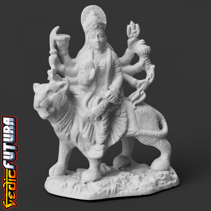 Durga on Tiger image