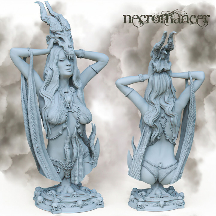 Necromancer Bust Presupported image