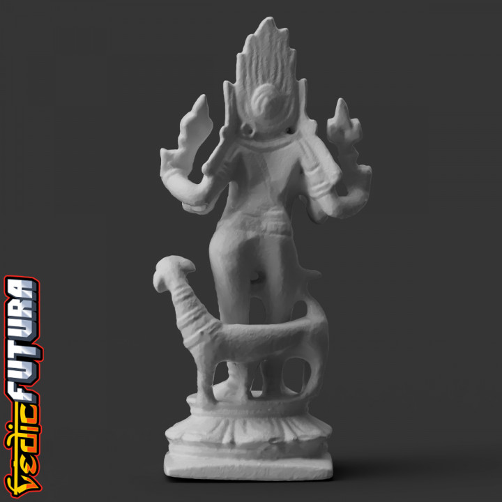 3D Printable Kalabhairava — Most Fearsome Form of Shiva by VedicFutura