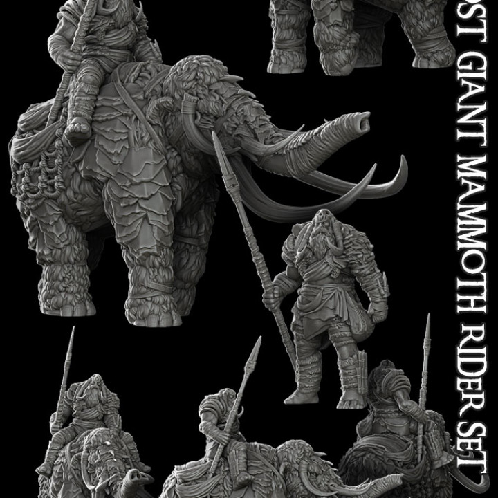 Frost Giant Mammoth Rider Set image