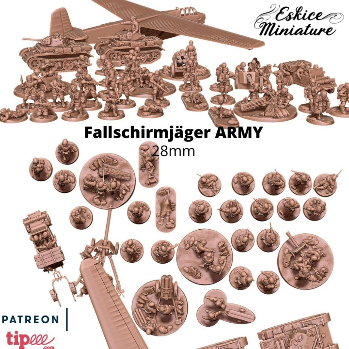 Fallschirmjäger ARMY - 28mm for wargame image