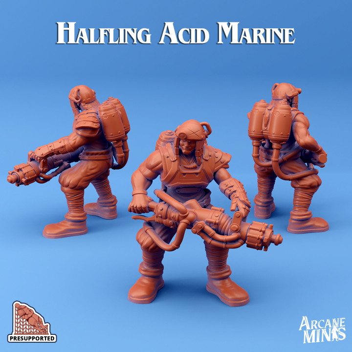 Male Halfling Acid Marine image