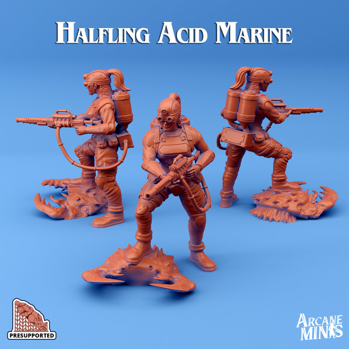 Female Halfling Acid Marine image
