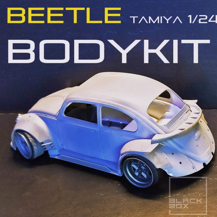 3D Printable VW BEETLE BODYKIT FOR TAMIYA 1/24 by black-box