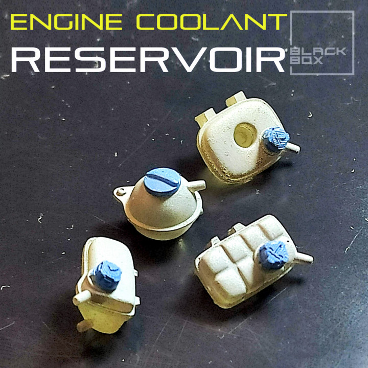 ENGINE COOLANT RESERVOIR SET 3 TYPES 1-24TH image