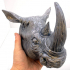 Rhino Head print image