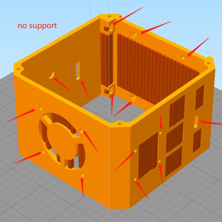 Raspberry pi 4B desktop case with ups image