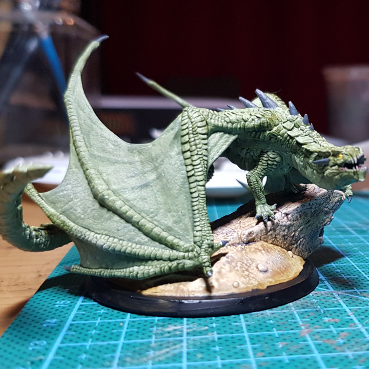 3D Print of Young Magma Dragon by ashbickley