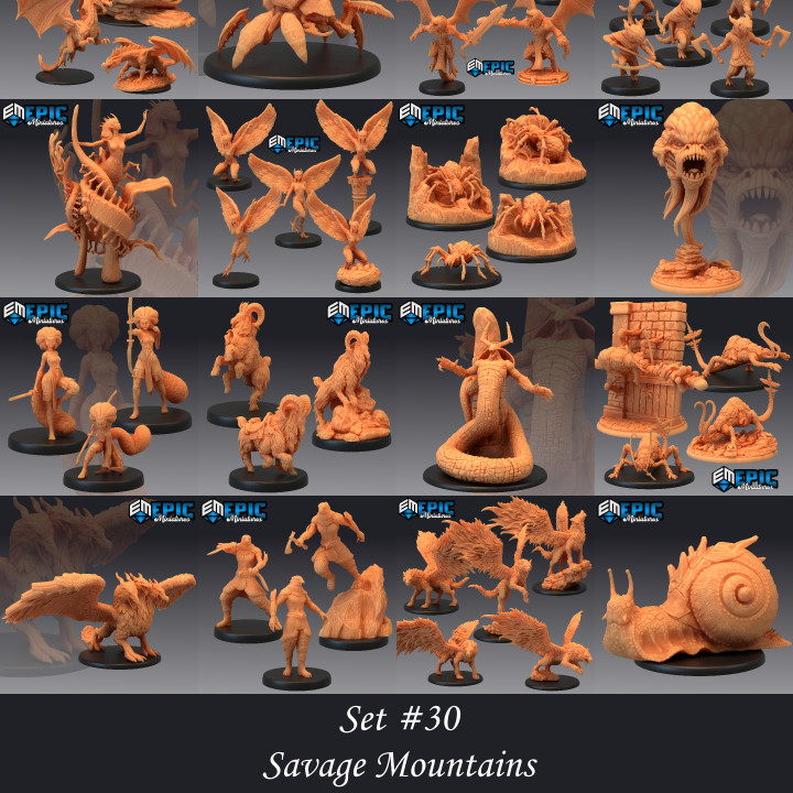 Savage Mountains Set / Classic Mountain Encounter Collection / Pre-Supported image