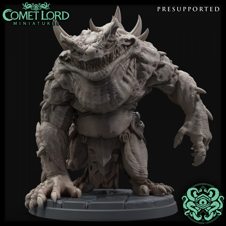 3D Printable Graum, The Toad Devil by Comet Lord Miniatures