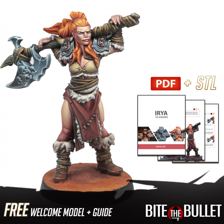 [Free] Welcome Model + Painting Guide (Irya, the Barbarian) image