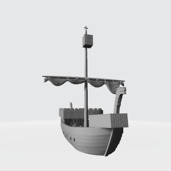Medieval Danish warship kogge image