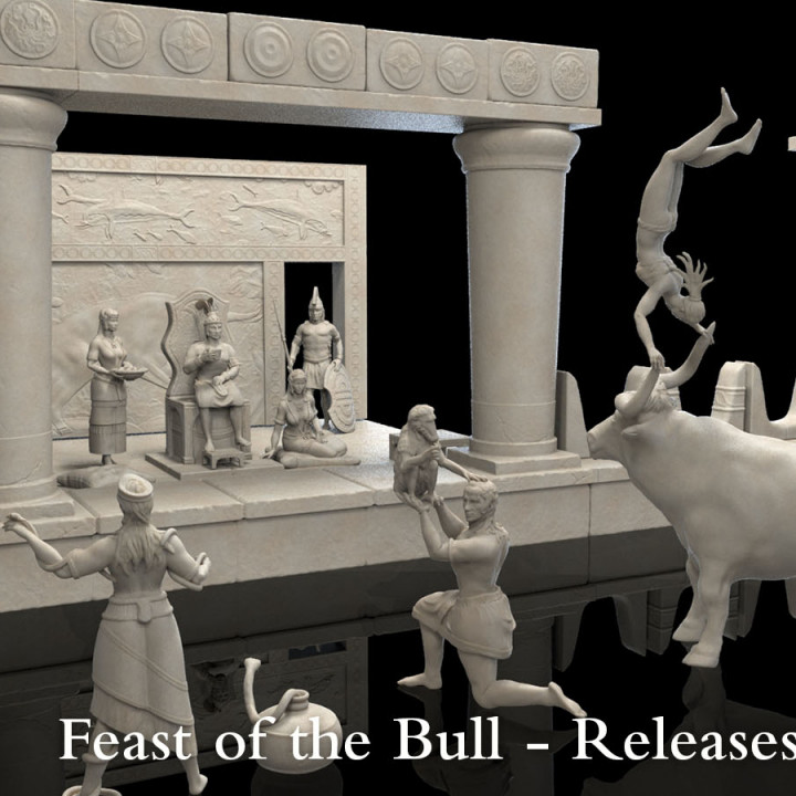 Minoan Palace Feast - 12 figure value set image