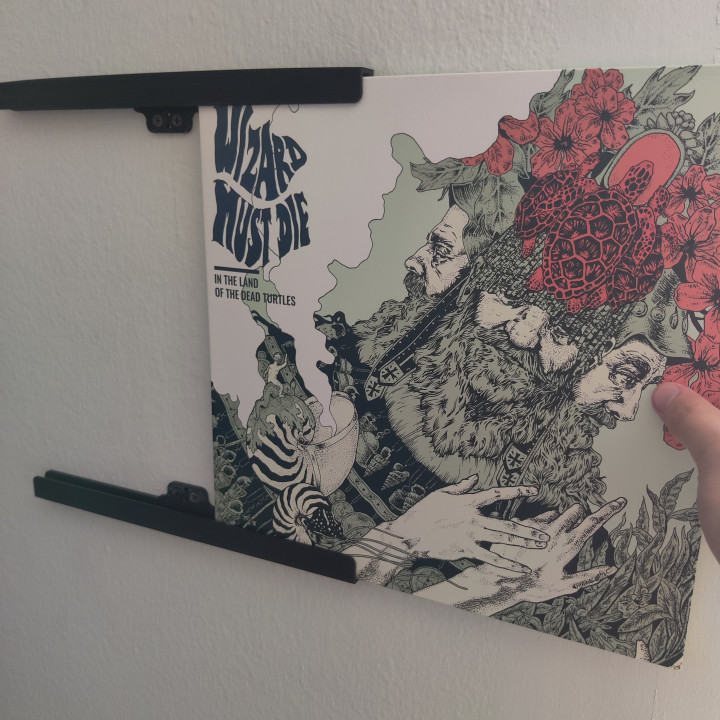 Slide out wall mounted vinyl holder image