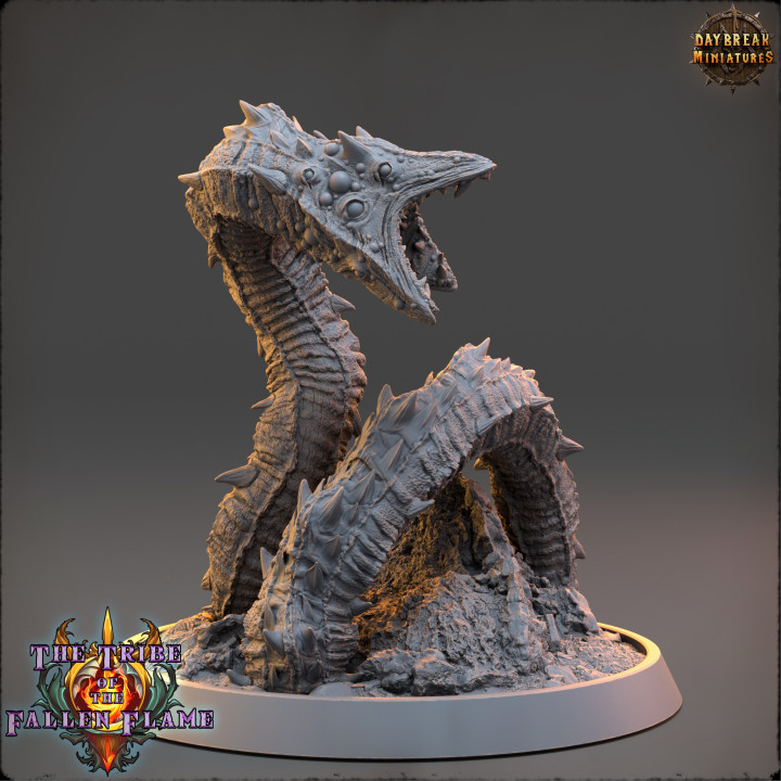 3D Printable Ancient Dreadwriggler - The Tribe Of The Fallen Flame by ...