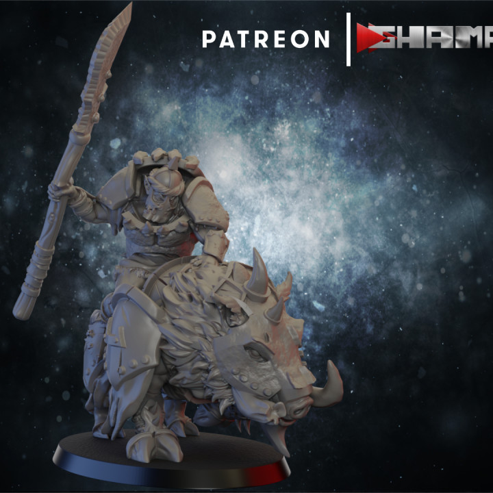 3d Printable Persian Orc Rider 1 Support Ready By Ghamak 1779