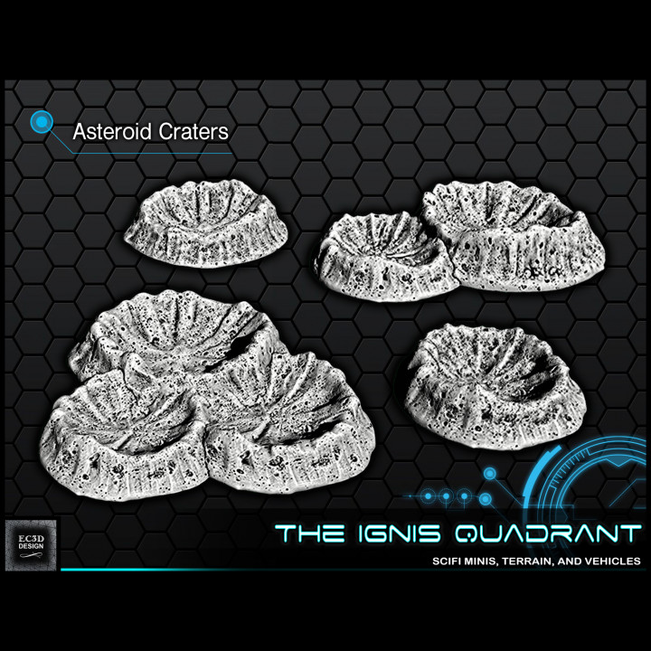 Asteroid Craters [Support-free] image