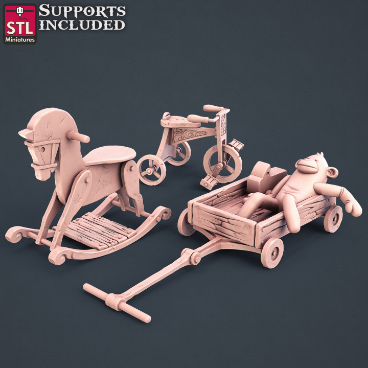 Townsfolks MonkeyCart Tricycle WoodHorse image