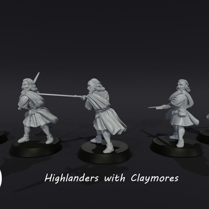 5x Highlanders with Claymores (Remastered!) image