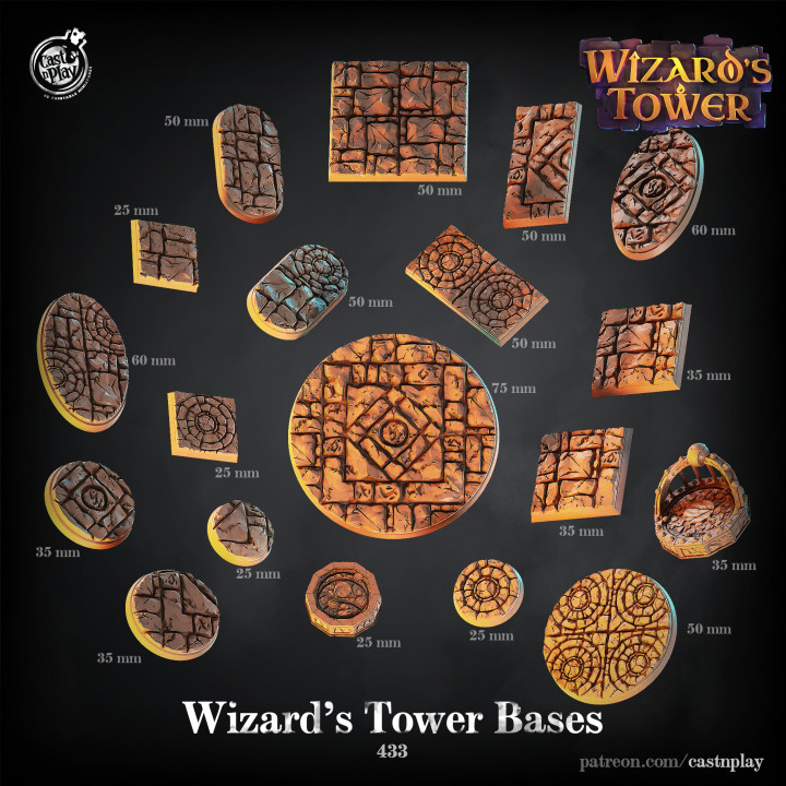 Wizard's Tower Bases (Pre-Supported) image