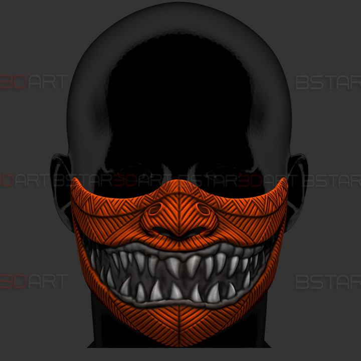 Hannya Devil Mask Halloween Cosplay image