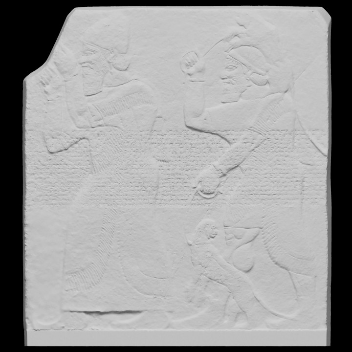 Tribute-bearers Assyrian relief image