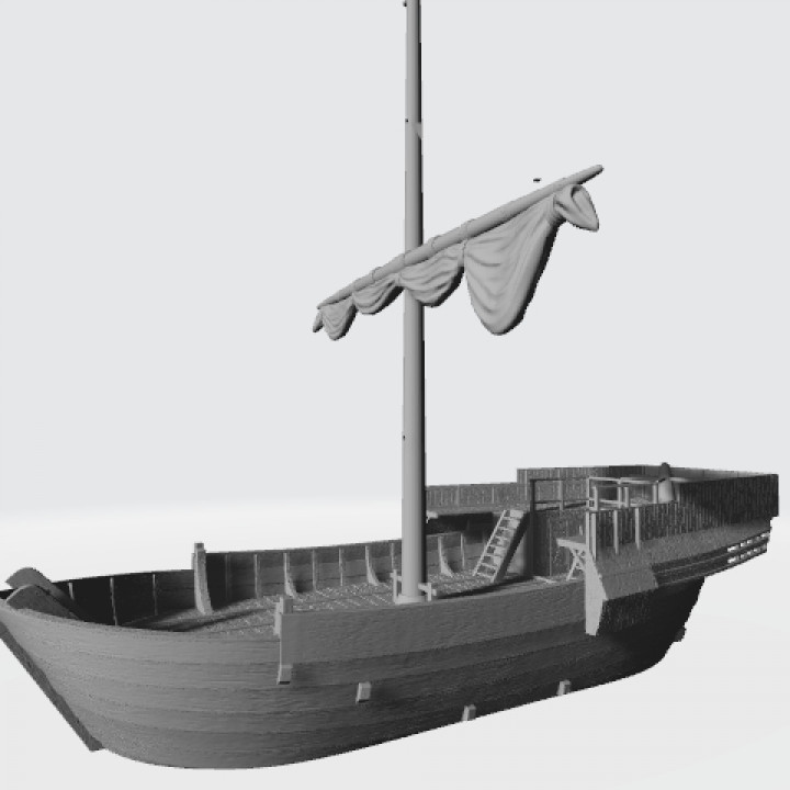 The Bremer Kogge medieval ship image