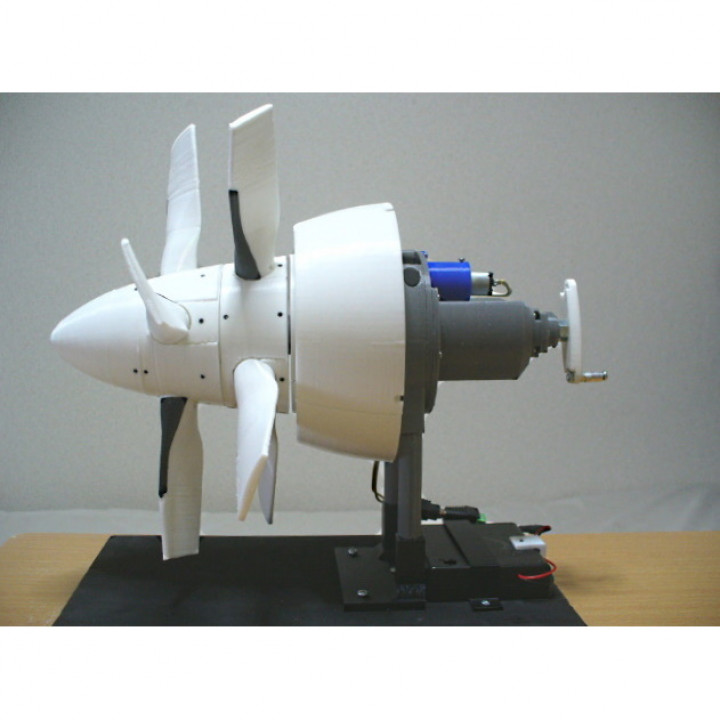 Jet Engine Component; Counter-Rotating Propeller, Pitch Changeable image
