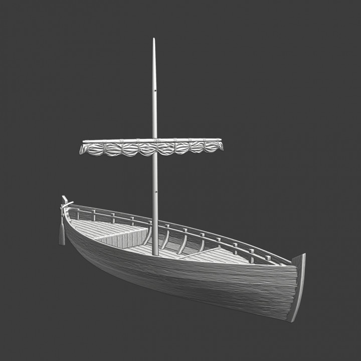 Medieval ship of the Knarr type image