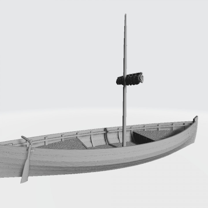 Medieval ship of the Knarr type image