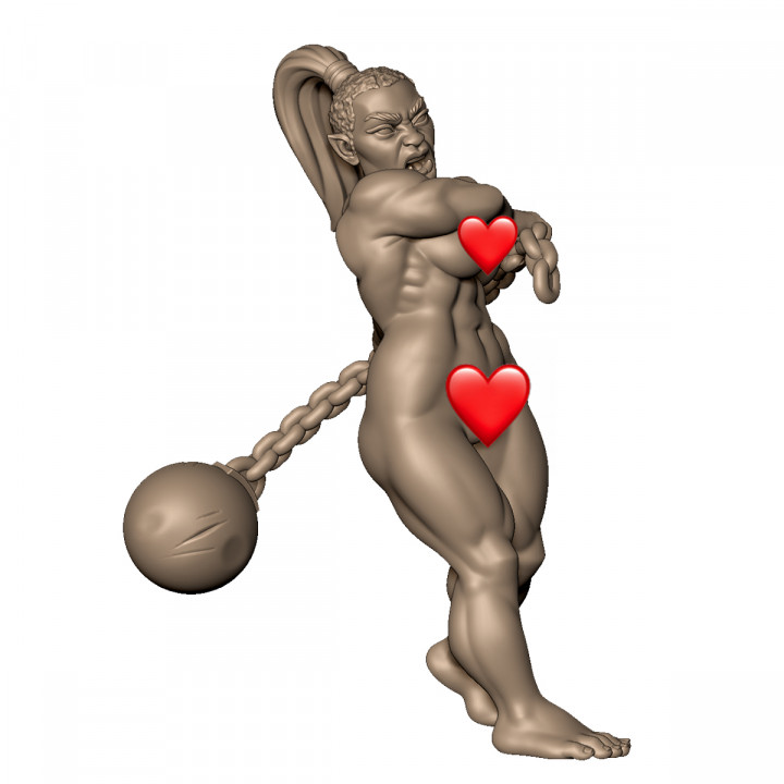 Female Orc steel ball image