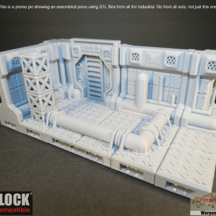 Industrial Piping, OpenLOCK Modular Industrial Terrain Tiles Expansion Set image