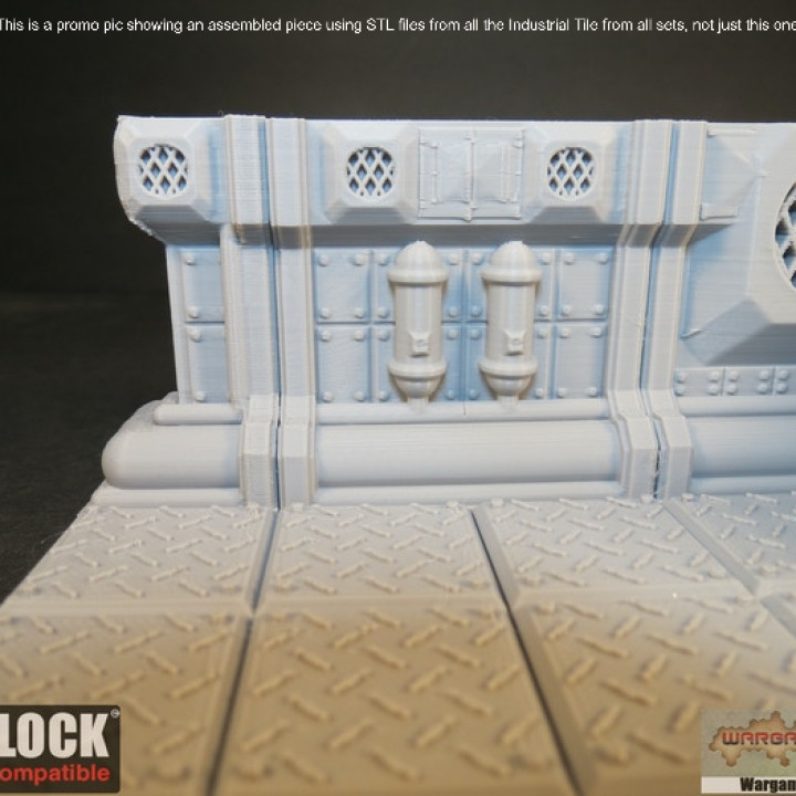 Upper Level Stairs and Ladders, OpenLOCK Modular Industrial Terrain Tiles Expansion Set image