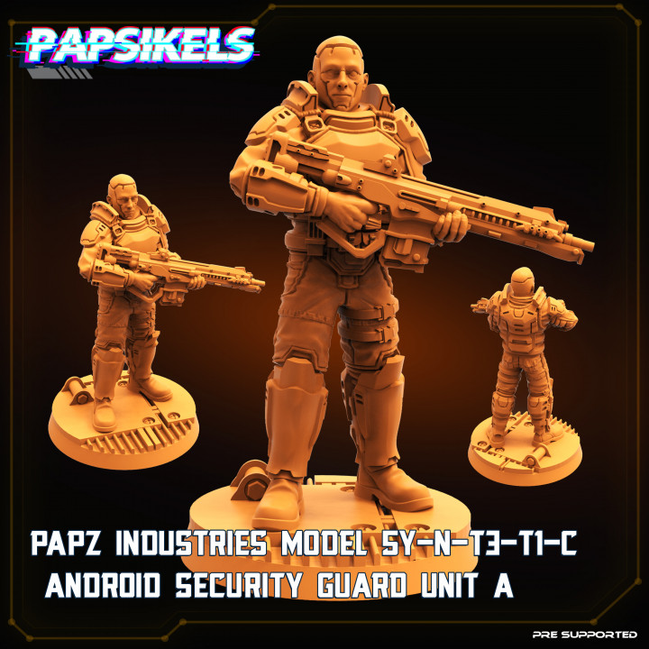 PAPZ INDUSTRIES MODEL SY-N-T3-T1-C ANDROID SECURITY GUARD UNIT A image