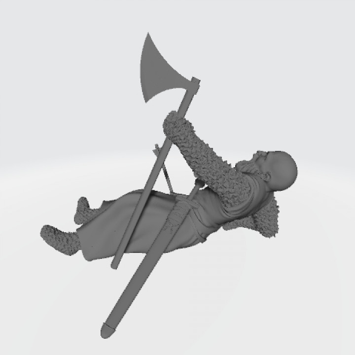 Wounded knight with Danish Axe image