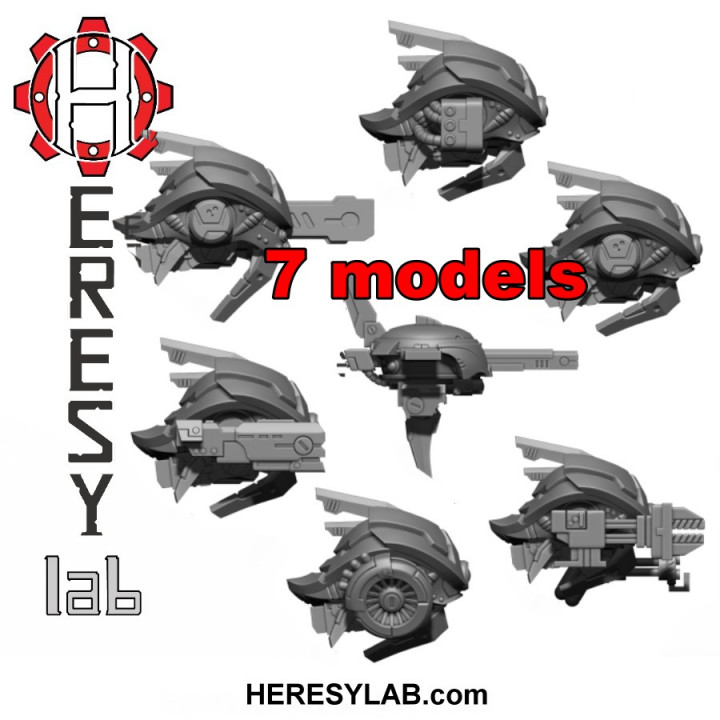 Greater God Drone Pack all 7 models image
