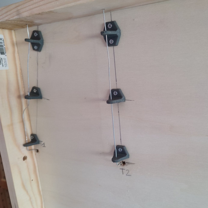 Push-pull knob system for model railway points/switchs/turnouts image