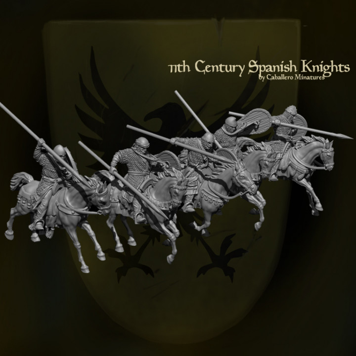 15mm 11th-century Spanish Knights Thrust Spears image